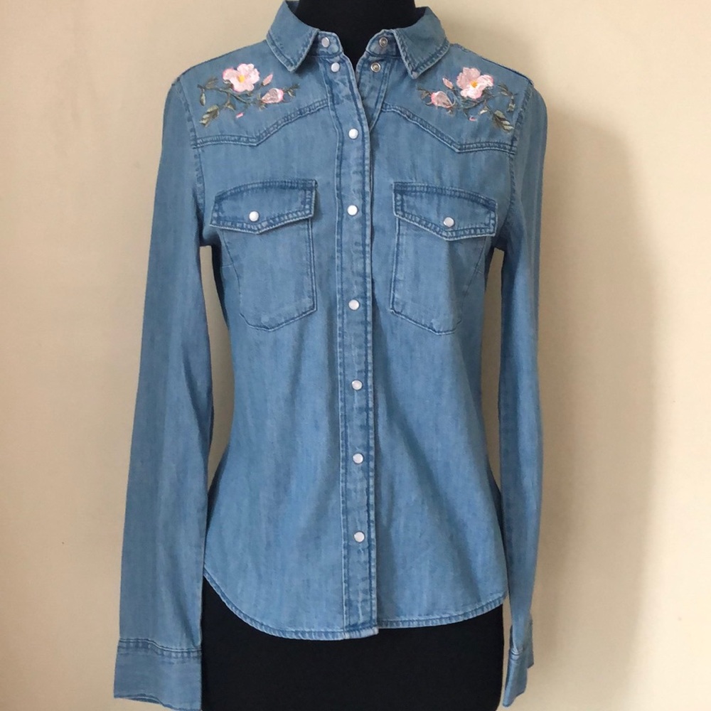 H&M Divided Button Down Denim Shirt